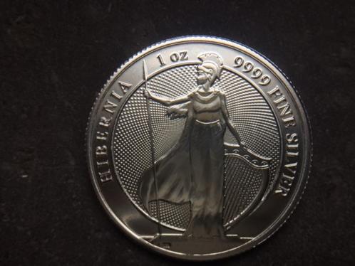 2022 Tokelau - Hibernia - 1 oz silver, Postzegels en Munten, Munten | Oceanië, Losse munt, Zilver, Ophalen of Verzenden