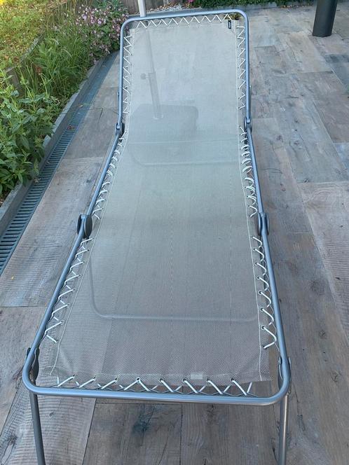Lafuma opvouwbare ligbed, Tuin en Terras, Ligbedden, Zo goed als nieuw, Inklapbaar, Ophalen
