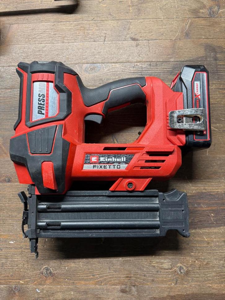 Nietmachine Einhell FIXETTO 18/50 N compleet, Doe-het-zelf en Bouw, Gereedschap | Overige machines, Zo goed als nieuw, Ophalen