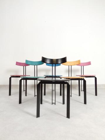  6 dining chairs/ stoelen 'Zeta' - Martin Haksteen - Harvink
