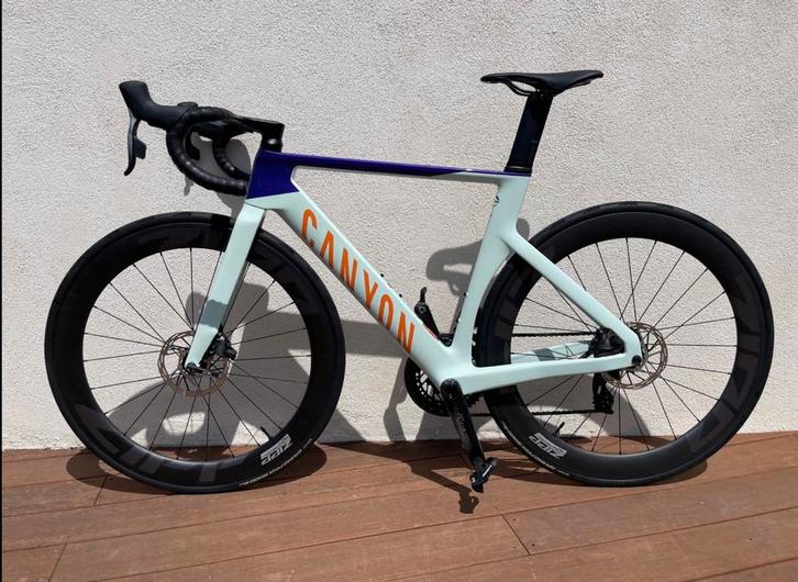 Canyon Aeroad CF SLX 8 Disc eTap 2023 LTD Fast Fruit, Fietsen en Brommers, Fietsen | Racefietsen, Zo goed als nieuw, Carbon, Ophalen