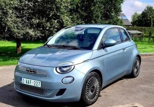 Fiat 500 Elektrisch, Auto's, Fiat, Bedrijf, Te koop, Elektrisch, Stadsauto, 3 deurs, Automaat, Blauw, Grijs, Stof, Gebruikt, BTW verrekenbaar