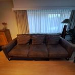 Mooi groot salon, taupe/donkergrijs., Huis en Inrichting, Ophalen, Zo goed als nieuw, Stof, Modern