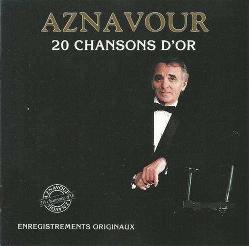 CD * AZNAVOUR - 20 CHANSONS D'OR, Cd's en Dvd's, Cd's | Franstalig, Zo goed als nieuw, Verzenden