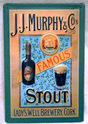 Murphy & Co Irish Stout Bier in Reliëf- (20x30cm) beschikbaar voor biedingen