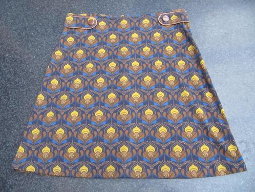 rok nieuw Lola & Liza, 40 print bruin, oker, blauw, Kleding | Dames, Rokken, Nieuw, Maat 38/40 (M), Ophalen of Verzenden