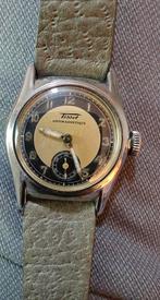 Tissot Military, Handtassen en Accessoires, Horloges | Antiek, Ophalen of Verzenden, Staal, Tissot