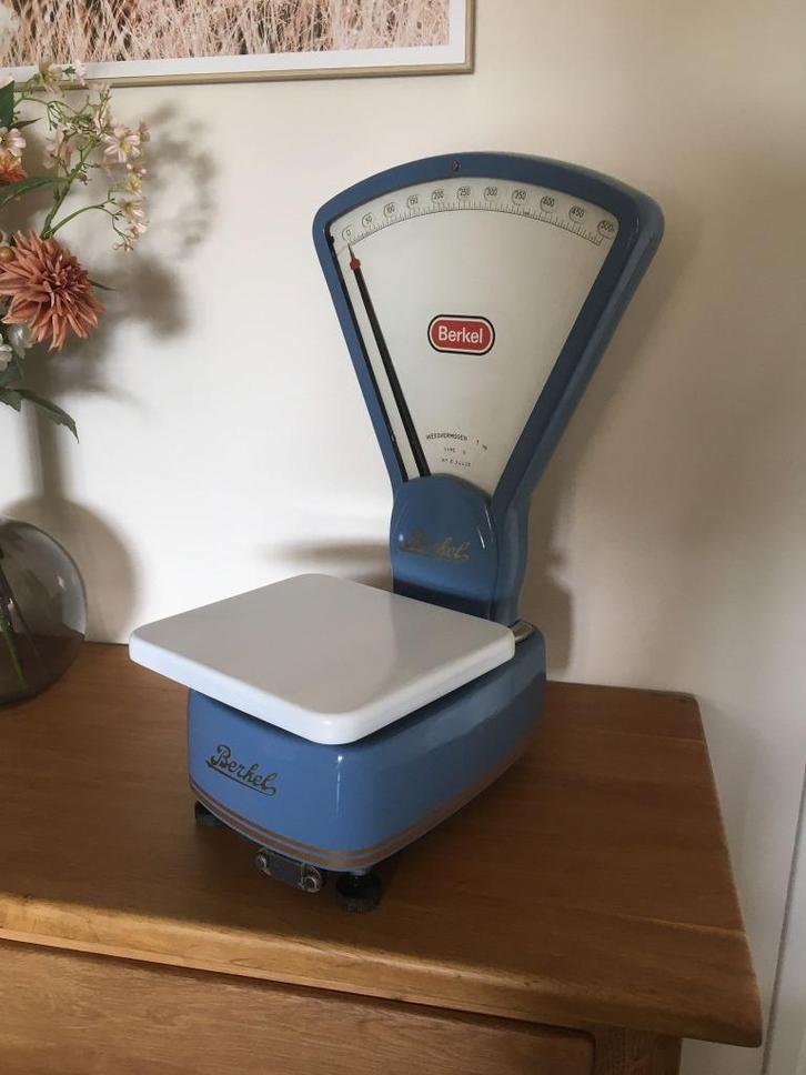 berkel weegschaal type o in de kleur old blue, Zakelijke goederen, Landbouw | Aardappelen, Groenten, Fruit en Vlees, Ophalen