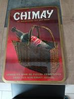 Reclamebord Chimay (met zegel 1981), Reclamebord, Plaat of Schild, Ophalen of Verzenden, Zo goed als nieuw