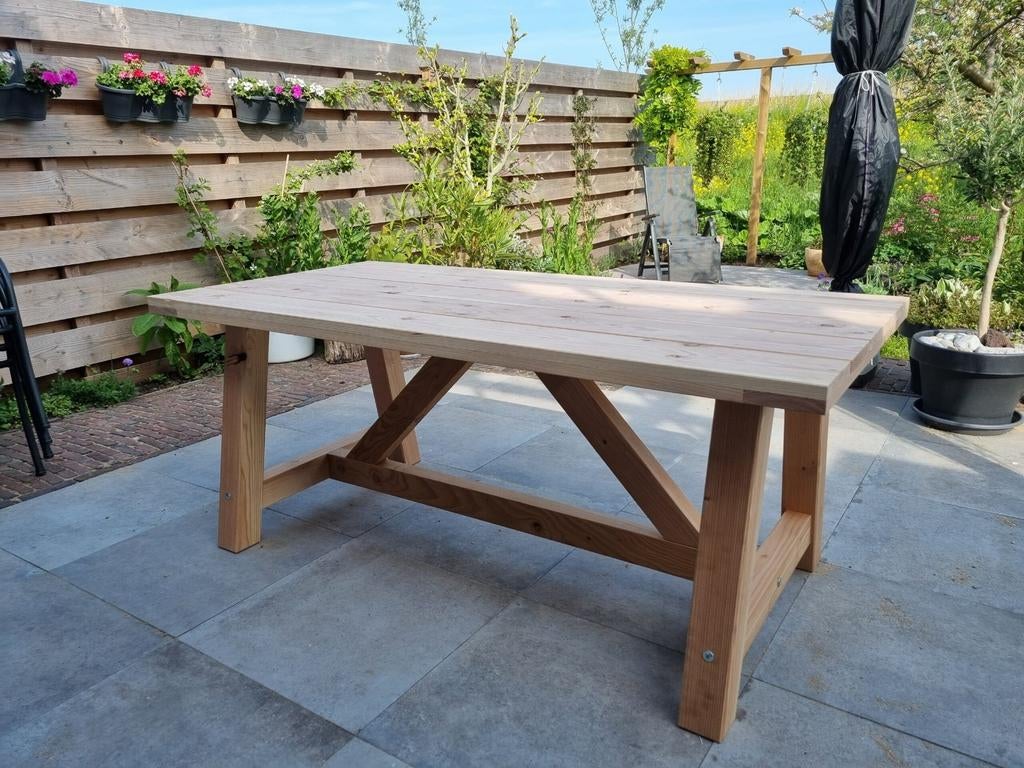 Table de jardin Douglas, Jardin & Terrasse, Tables de jardin, Neuf, Carré, Bois, Enlèvement