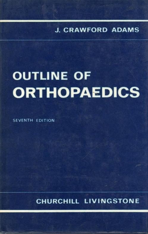outline of orthopaedics j. crawford adams, Livres, Science, Utilisé, Autres sciences, Envoi