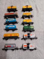 Set van 12 HO-tanks, Gebruikt, Gelijkstroom, Wagon, Ophalen of Verzenden