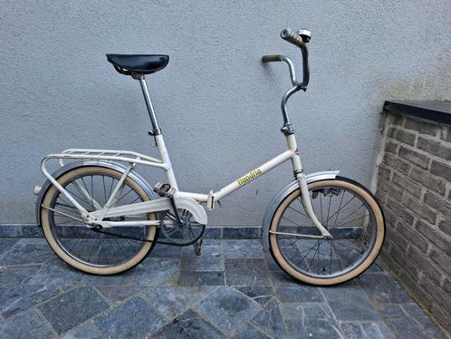 Flandria vintage plooifiets, Fietsen en Brommers, Fietsen | Vouwfietsen, Gebruikt, Overige merken, 18 tot 20 inch, Deels opvouwbaar