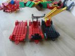 Lego Fabuland - 3 x basis auto + 2x ladder, Ophalen of Verzenden, Gebruikt, Losse stenen, Lego