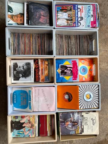 Grote verzameling vinylsingles (ca. 500-600) beschikbaar voor biedingen