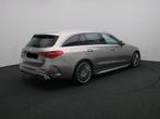 Mercedes-Benz C Estate 180 AMG Line + 19 INCH + LEDER + PTS, Auto's, Automaat, Achterwielaandrijving, Gebruikt, Euro 6
