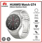 HUAWEI WATCH GT 4 - 46 mm - Roestvrijstalen band, Handtassen en Accessoires, Smartwatches, Ophalen of Verzenden, Conditie, Zo goed als nieuw