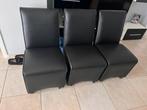 6 lederen stoelen, Huis en Inrichting, Stoelen, Ophalen, Zo goed als nieuw