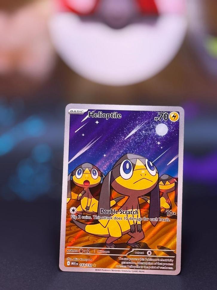 Helioptile 143 – Verzending €2,50 incl. bubbelenvelop, Hobby en Vrije tijd, Verzamelkaartspellen | Pokémon, Zo goed als nieuw