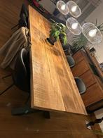 Eettafel, Huis en Inrichting, Tafels | Eettafels, Ophalen, Zo goed als nieuw, Overige houtsoorten, 200 cm of meer