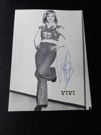 Gesigneerde foto, Vivi - jaren '70, Ophalen of Verzenden, Zo goed als nieuw, Foto of Kaart