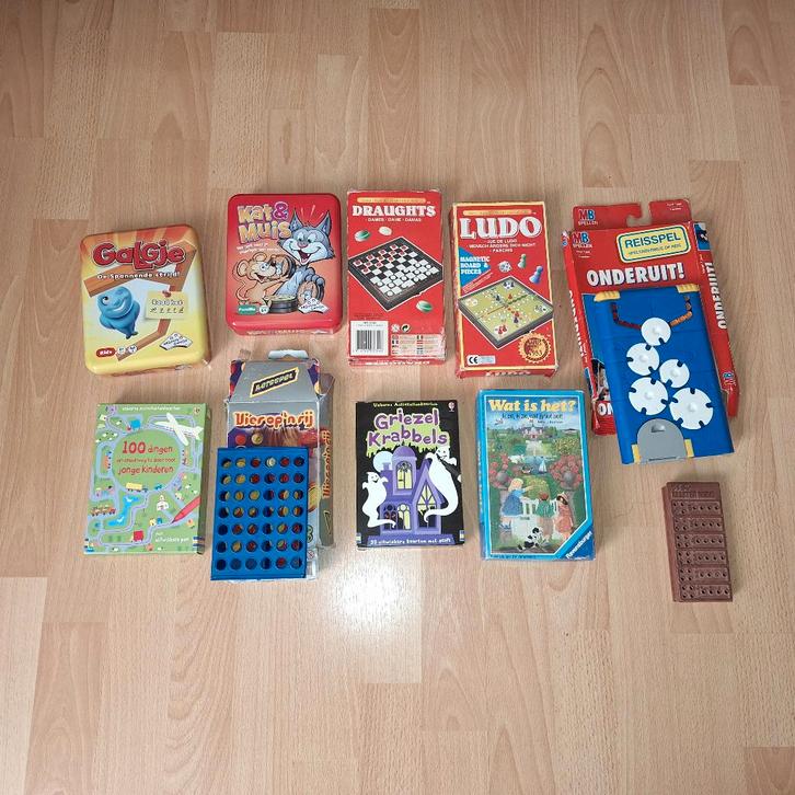 Verzameling reisspelletjes 10 stuks, Hobby & Loisirs créatifs, Jeux de société | Jeux de plateau, Utilisé, Jeu de voyage, Enlèvement ou Envoi