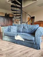 Zetel met poef (2 zetels), Huis en Inrichting, Ophalen, 150 tot 200 cm, 75 tot 100 cm, Rechte bank