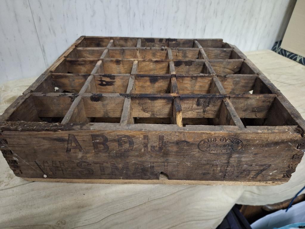 oude bierbak Abdij westmalle, 1957, Antiquités & Art, Curiosités & Brocante, Enlèvement ou Envoi