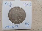 50 frank 1949 FR (zilver)  Prins Karel, Postzegels en Munten, Zilver, Ophalen of Verzenden, Losse munt, Zilver