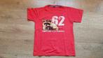 rode t-shirt met wasbeer op van ZARA maat 134 - 140, Kinderen en Baby's, Kinderkleding | Maat 140, Jongen, Gebruikt, Ophalen of Verzenden