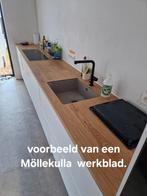 Nieuw in verpakking eiken werkblad MÖLLEKULLA, Huis en Inrichting, Ophalen, Nieuw, 50 tot 75 cm, 200 cm of meer