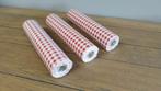 Lot 3 rouleaux chemins de table carreaux vichy en lin rouge, Ophalen