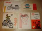 Lot de 5 Anciennes Brochures et Dépliants Motos Italiennes, Motoren, Handleidingen en Instructieboekjes, Overige merken