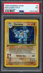 Machamp Holo 1st Edition PSA 7 - 8/102 - Base Set 1999, Hobby en Vrije tijd, Verzamelkaartspellen | Pokémon, Ophalen of Verzenden