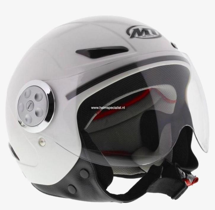MT urban retro kinderhelm wit maat large, Fietsen en Brommers, Brommerhelmen, Nieuw, Ophalen of Verzenden