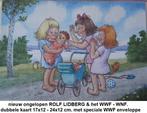 ROLF LIDBERG, nieuw, dubbele postkaarten, WWF enveloppe, Verzamelen, Overig Europa, Ongelopen, Ophalen of Verzenden, 1980 tot heden