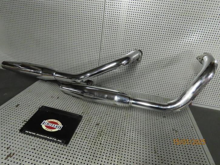 Uitlaatsysteem 2 in 2 Uitlaat VT600C - VT 600 C Shadow '92, Motoren, Accessoires | Overige, Gebruikt, Ophalen of Verzenden