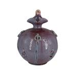 Vase Pichet Mauve Guerin - Décoré à la Main avec Étiquettes, Antiquités & Art, Enlèvement ou Envoi