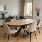 10% KORTING OP VERJONGE EIKEN TAFELBLADEN!!!!!, Ophalen, Eikenhout, 50 tot 100 cm, Vier personen