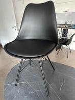 Eetkamerstoelen, Huis en Inrichting, Ophalen, Kunststof, Zwart, Zo goed als nieuw