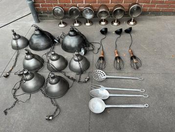 lampe à suspension de style industriel ou rustique vîntage beschikbaar voor biedingen