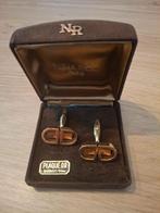 Bouton de manchette, Handtassen en Accessoires, Manchetknopen, Ophalen of Verzenden, Gebruikt, Goud, Verguld