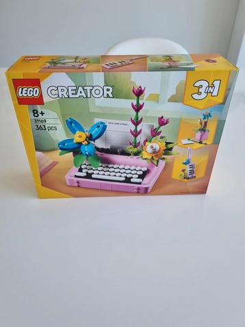 Lego creator 3 in 1 31169 typemachine met bloemen beschikbaar voor biedingen