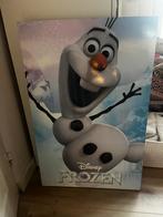 Canvas Olaf frozen, Verzamelen, Ophalen, Overige figuren, Zo goed als nieuw, Plaatje of Poster