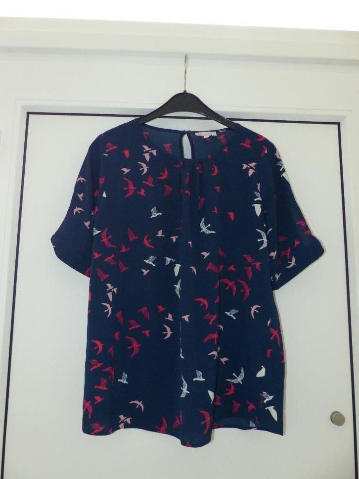 Leuk blauw bloesje bel & Bo - maat 36, Kleding | Dames, Blouses en Tunieken, Zo goed als nieuw, Maat 36 (S), Blauw, Ophalen of Verzenden