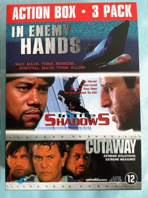 Action Box - 3 pack DVD, Cd's en Dvd's, Dvd's | Thrillers en Misdaad, Gebruikt, Actiethriller, Boxset, Vanaf 12 jaar, Ophalen of Verzenden