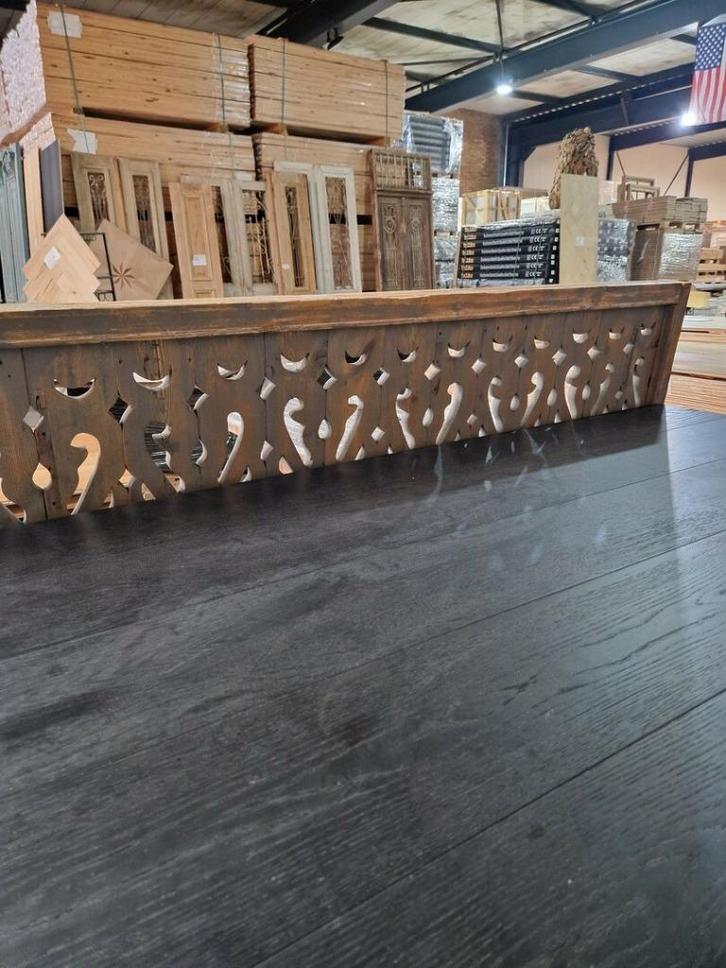 AANBIEDING DEZE WEEK! EIKEN VLOER GEBORSTELD ZWART GELAKT!, Tuin en Terras, Bloempotten, Nieuw, Overige materialen, Overige vormen