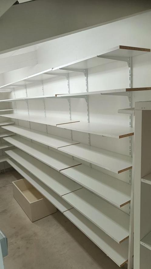 Moduleerbaar wandrek systeem per lopende meter., Huis en Inrichting, Woonaccessoires | Wandplanken en Boekenplanken, Gebruikt