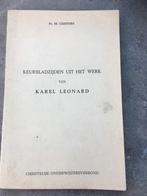 Keurbladzijden werk van Karel Leonard - Custers - didactiek, Ophalen of Verzenden