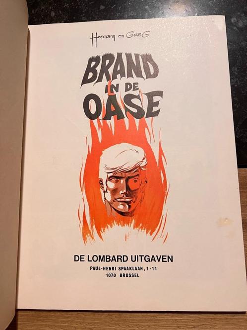 Brand in de oase - Bernard Prince *Hermann & Greg*, Livres, BD, Utilisé, Une BD, Enlèvement ou Envoi